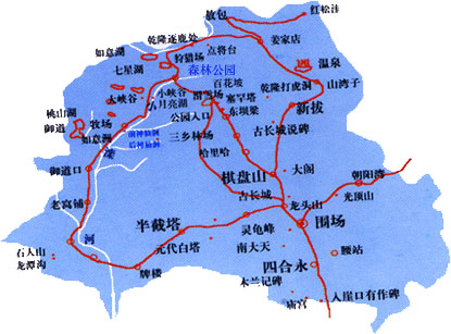 圍場(chǎng)旅游線路圖