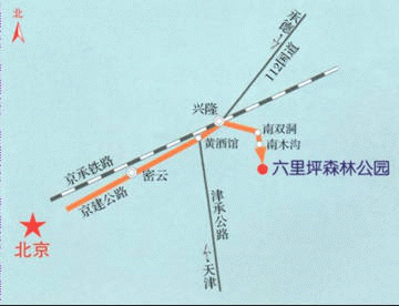 六里坪國家森林公園路線圖