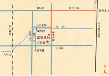 趙叢臺(tái)路線圖