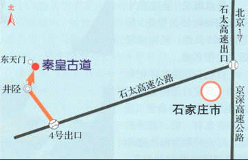 秦皇古道路線圖