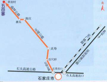 五岳寨路線圖
