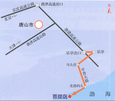 菩提島路線圖