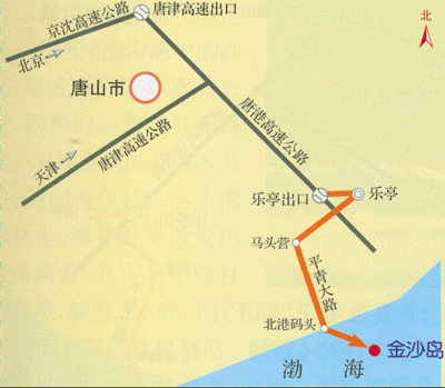 金沙島路線圖