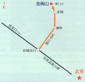金閣山路線圖