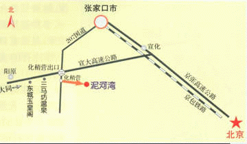 陽原泥河灣遺址路線圖